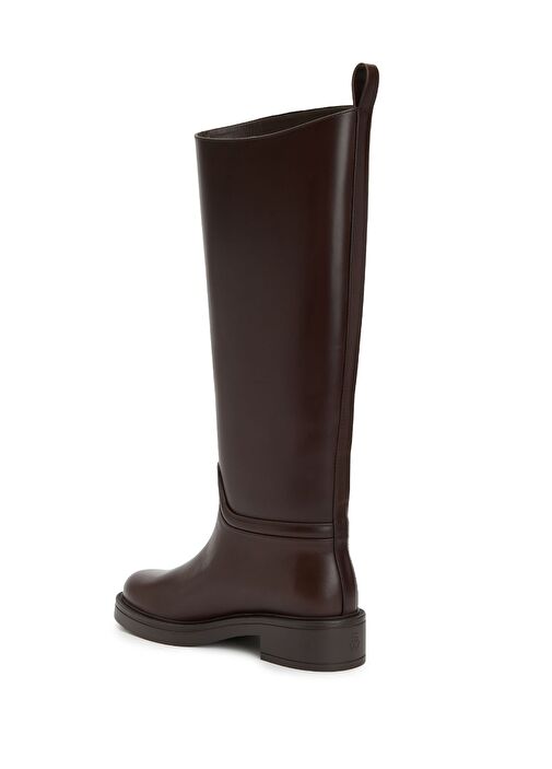 Kahverengi Kadın Deri Çizme - Görsel 4