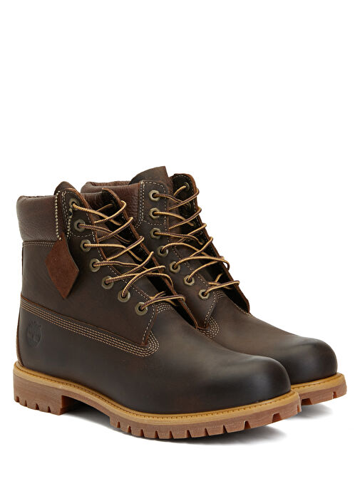 Premium Kahverengi Erkek Deri Bot - Görsel 3