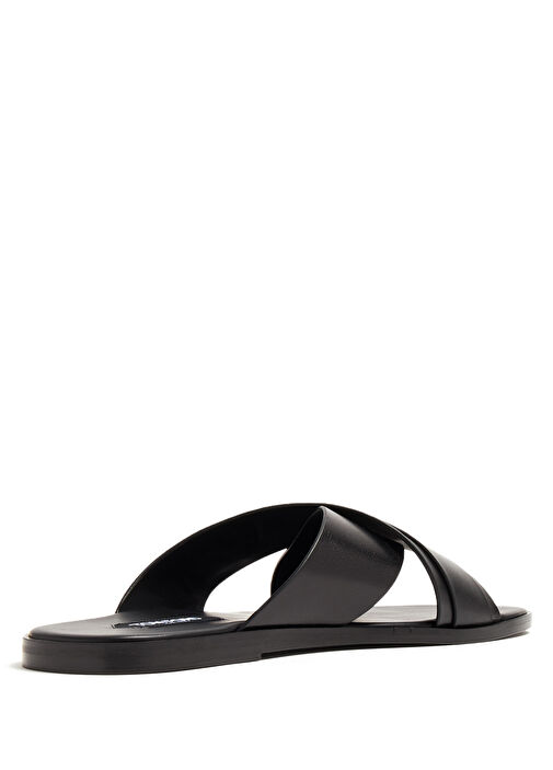 Siyah Erkek Deri Terlik - Görsel 5