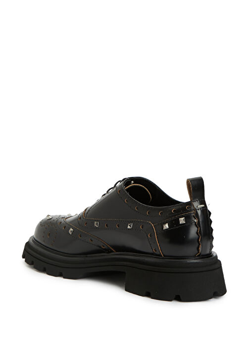 Charles Siyah Erkek Deri Ayakkabı - Görsel 4