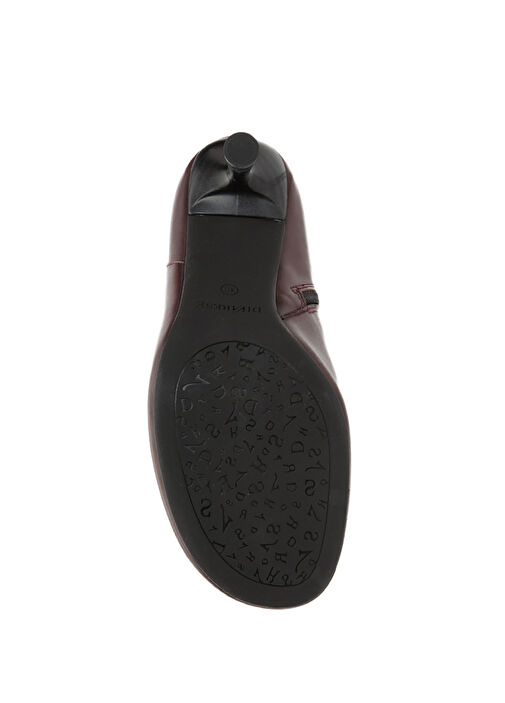 Bordo Kadın Deri Bot - Görsel 6