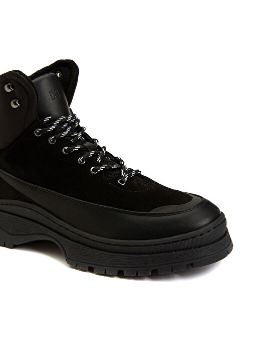 Siyah Erkek Deri Bot - Görsel 7