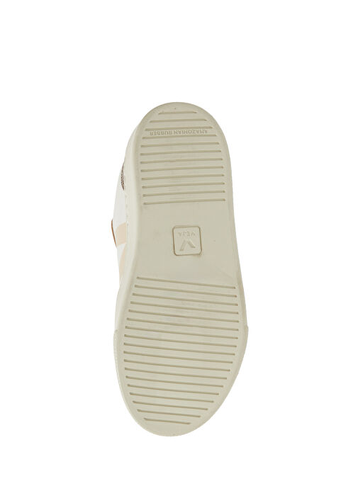 Small V-90 Beyaz Gold Çocuk Deri Sneaker - Görsel 6