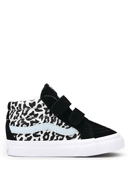 SK8 Mid Reissue Mavi Unisex Çocuk Deri Sneaker - Görsel 2