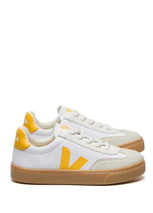 Small Volley Beyaz Çocuk Organik Pamuk Sneaker - Görsel 2