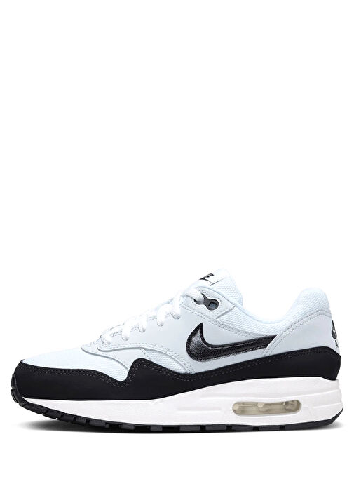 Air Max 1 Siyah Beyaz Erkek Çocuk Deri Sneaker - Görsel 3