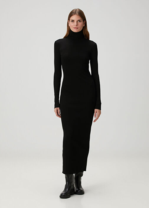 Polo Ralph Lauren - Black Midi Knit Dress