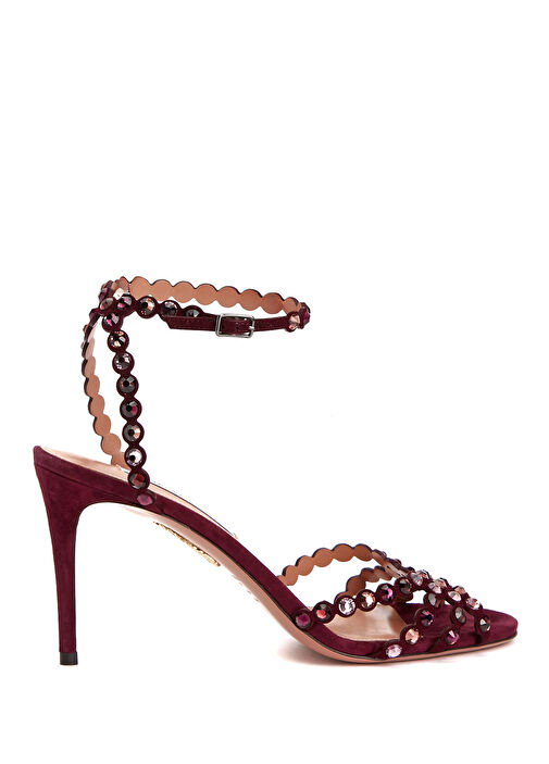 Tequila Bordo Kadın Deri Sandalet - Görsel 2