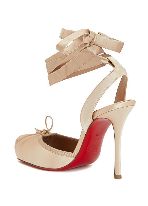 Cassia Nude İpek Topuklu Ayakkabı - Görsel 4