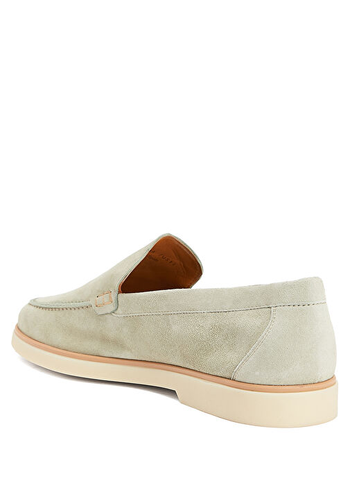 Açık Yeşil Erkek Süet Loafer - Görsel 4