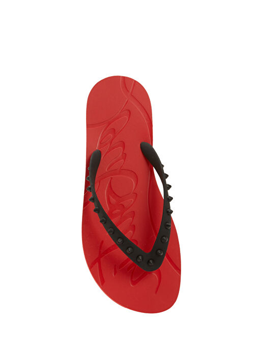 Kırmızı Siyah Troklu Erkek Terlik - Görsel 5