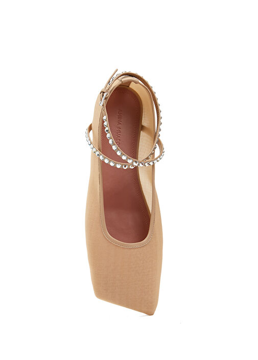 Ane Mesh Crystal Bej Kadın Babet - Görsel 5