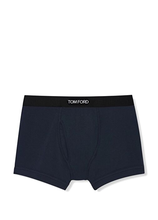 Lacivert Logo Bantlı Boxer