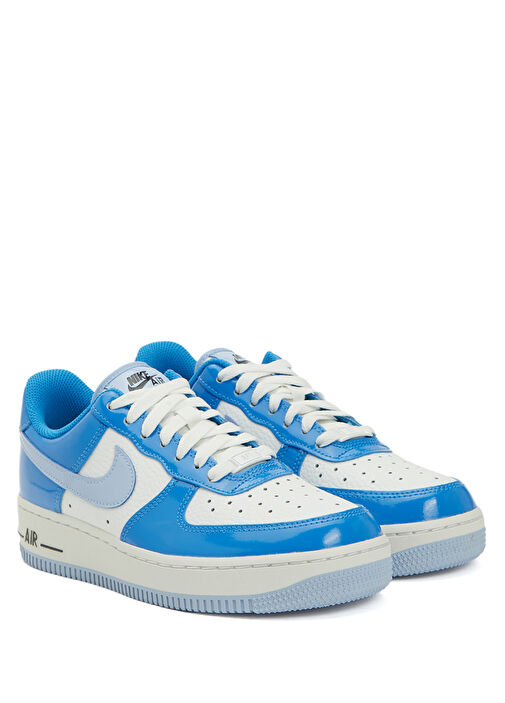 WMNS Air Force 1 Beyaz Mavi Kadın Sneaker - Görsel 3