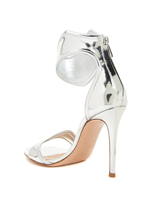 Lucrezia Silver Kadın Deri Sandalet - Görsel 4