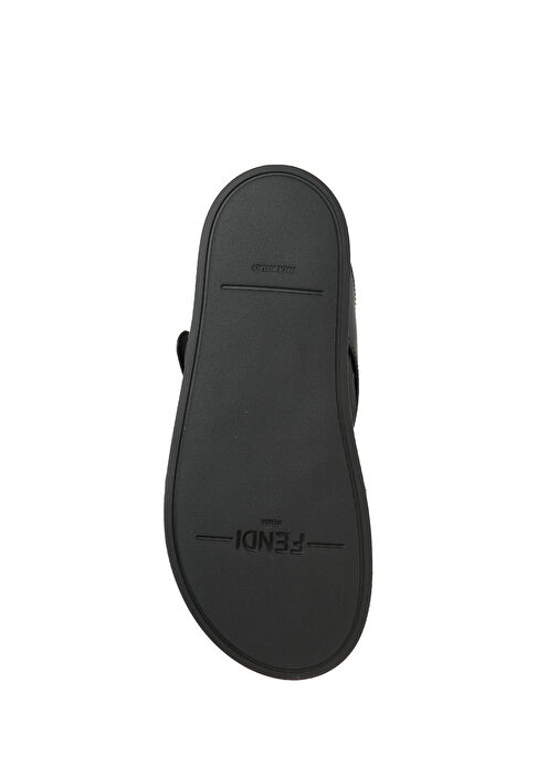 Siyah Kadın Deri Sandalet - Görsel 6