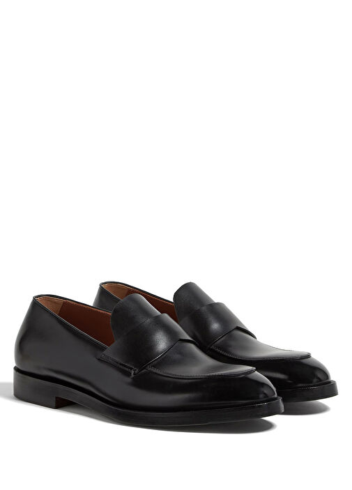 Siyah Erkek Deri Loafer - Görsel 3