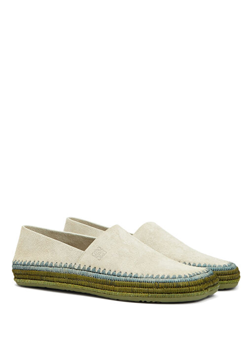 x Paula's Ibiza Gri Erkek Süet Espadril - Görsel 3