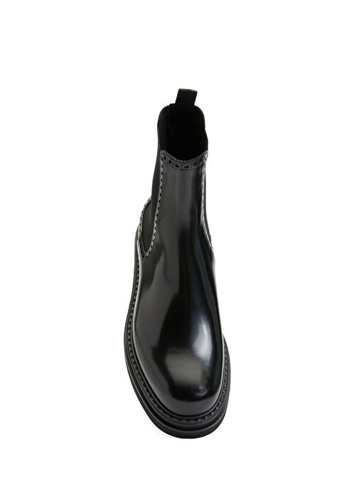 Siyah Erkek Deri Bot - Görsel 5