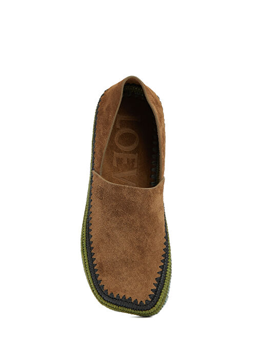 x Paula's Ibiza Kahverengi Erkek Deri Espadril - Görsel 5