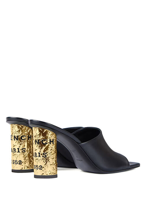 Siyah Kadın Deri Sandalet - Görsel 5