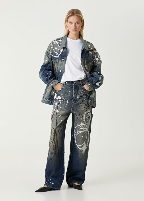 Marc Jacobs - x Futura Blue Trucker Denim Jacket