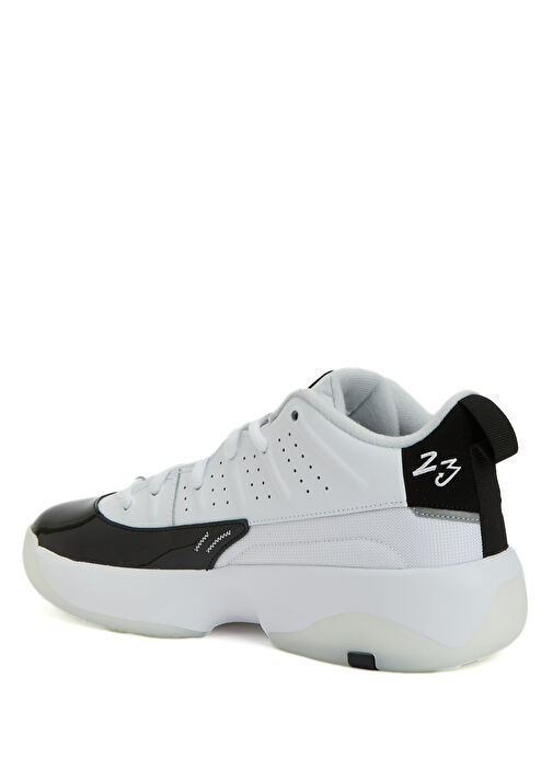 Jordan Mac Aura 7 Beyaz Siyah Erkek Deri Sneaker - Görsel 4