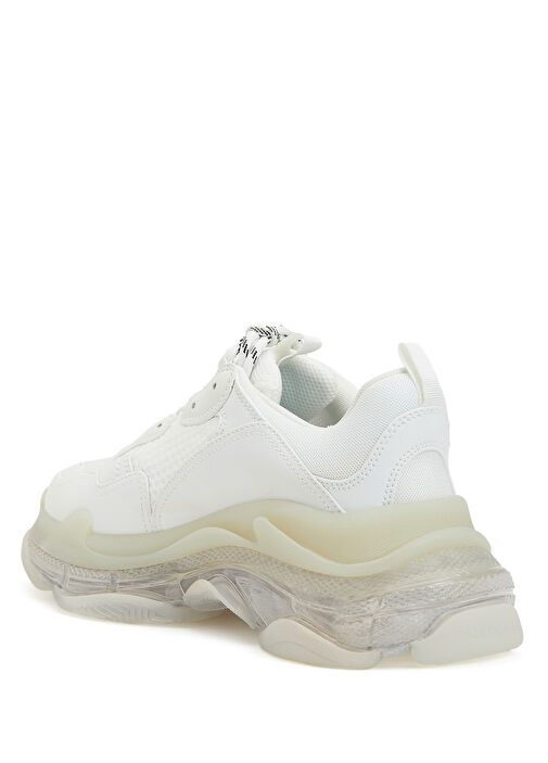 Triple S Beyaz Kadın Sneaker - Görsel 4