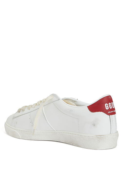 Matchstar Kırmızı Beyaz Erkek Deri Sneaker - Görsel 4