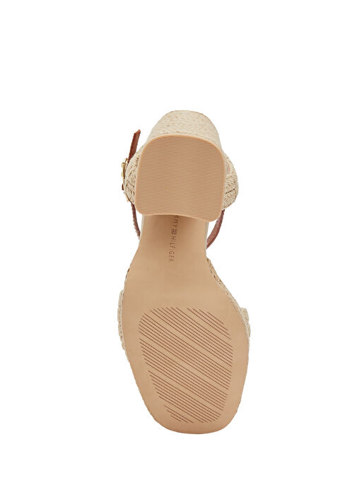 Bej Platformlu Topuklu Sandalet - Görsel 6