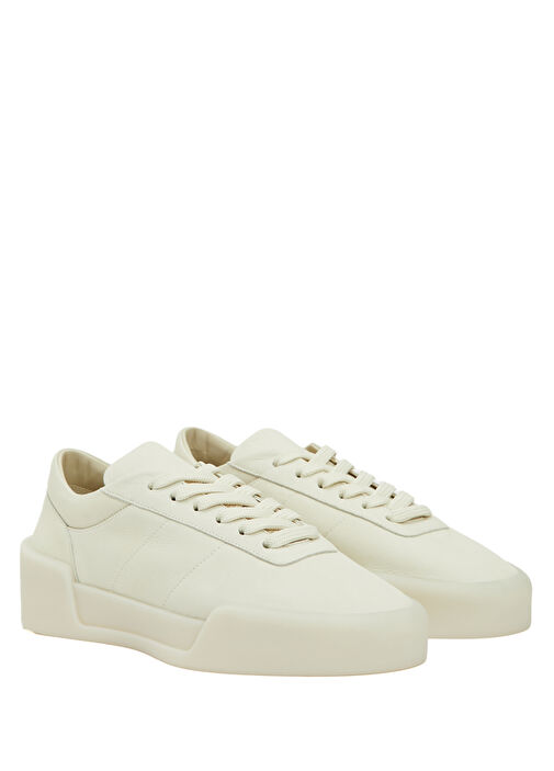 Aerobic Low Ekru Kadın Deri Sneaker - Görsel 3