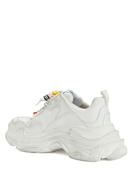 Triple S Beyaz Kadın Sneaker - Görsel 4