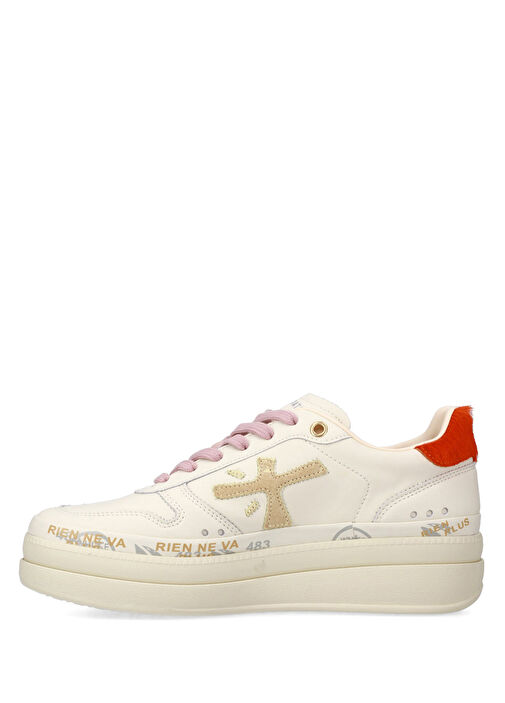 Micol Beyaz Kadın Deri Sneaker - Görsel 5