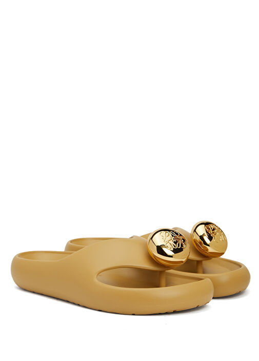 x Paula's Ibiza Bej Kadın Terlik - Görsel 3