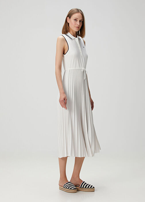 Tommy Hilfiger - White Midi Polo Dress