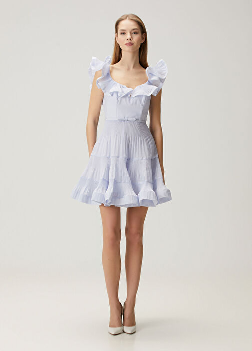 zimmermann cocktail dress Rebellion Cream Flutter Sleeve Midi Dress