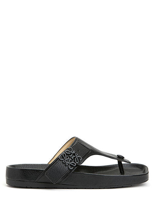 Siyah Kadın Deri Terlik - Görsel 2