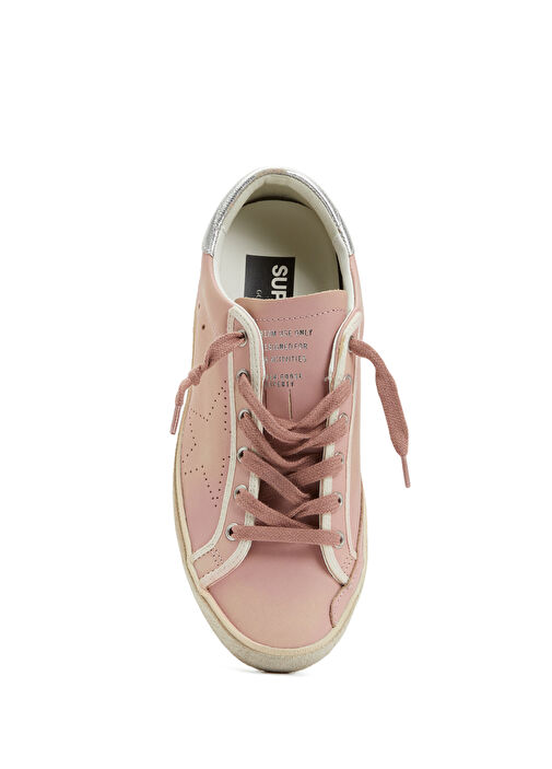 Super-Star Pembe Kadın Deri Sneaker - Görsel 5