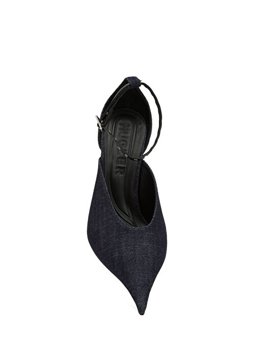 Lacivert Denim Topuklu Ayakkabı - Görsel 5