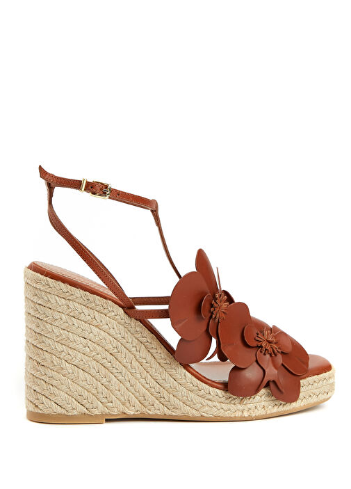 Orchid Wedge Taba Kadın Deri Sandalet - Görsel 2