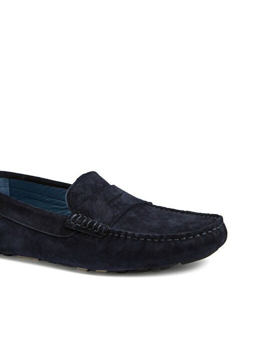 Lacivert Erkek Süet Loafer - Görsel 7