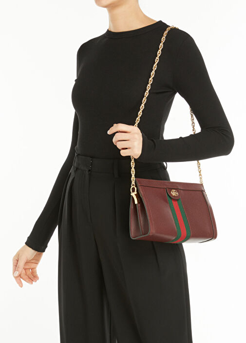 Beymen Reborn - Gucci Ophidia Burgundy Çanta - Bordo