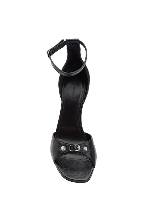 City Up Siyah Kadın Deri Sandalet - Görsel 5