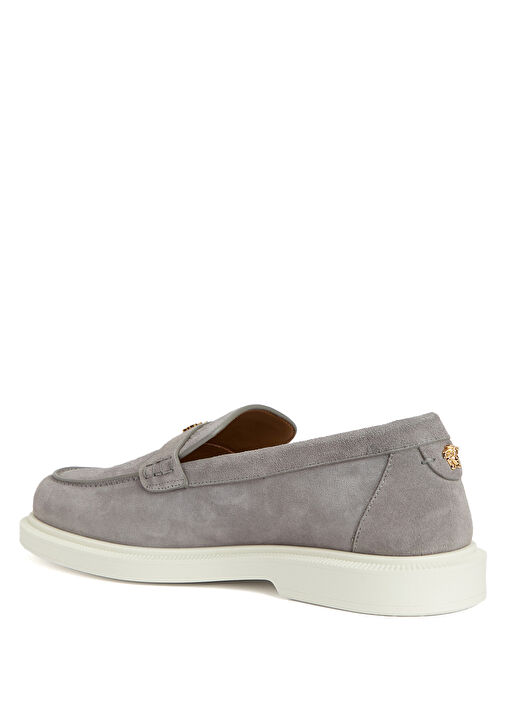 Gri Erkek Süet Loafer - Görsel 4