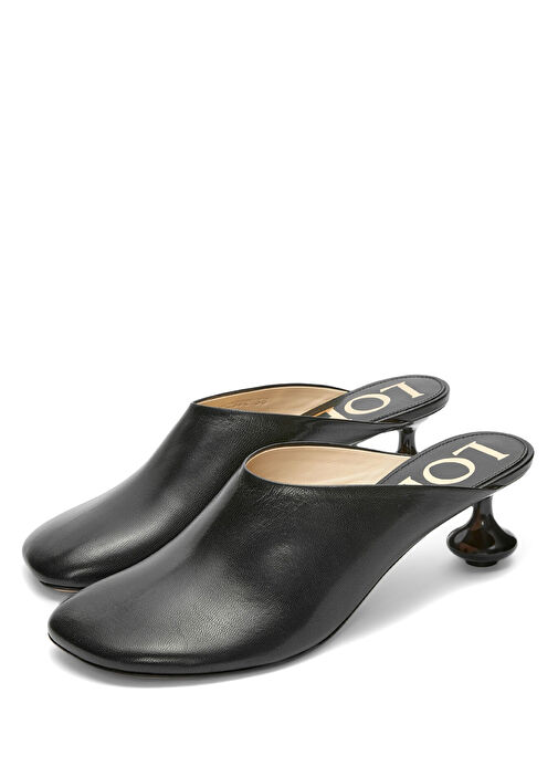 Toy Siyah Kadın Deri Terlik - Görsel 3