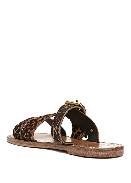 Margaret Leopar Kadın Deri Terlik - Görsel 4