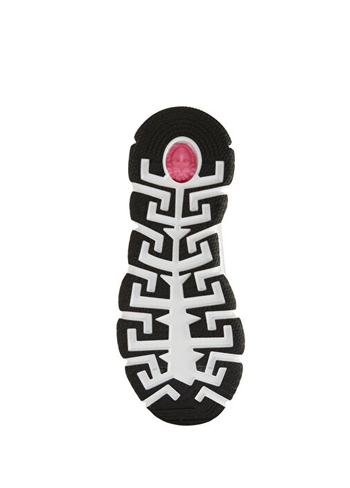 Beyaz Barok Desenli Erkek Deri Sneaker - Görsel 7