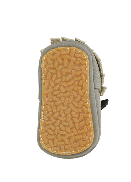 Gri Aksesuar Detaylı Erkek Bebek Deri Ayakkabı - Görsel 8