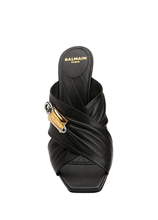 Siyah Kadın Deri Terlik - Görsel 5