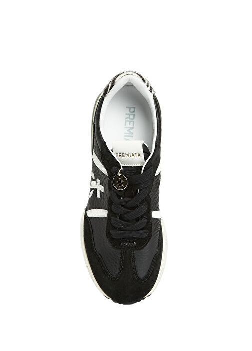 Cassie Siyah Beyaz Kadın Deri Sneaker - Görsel 5